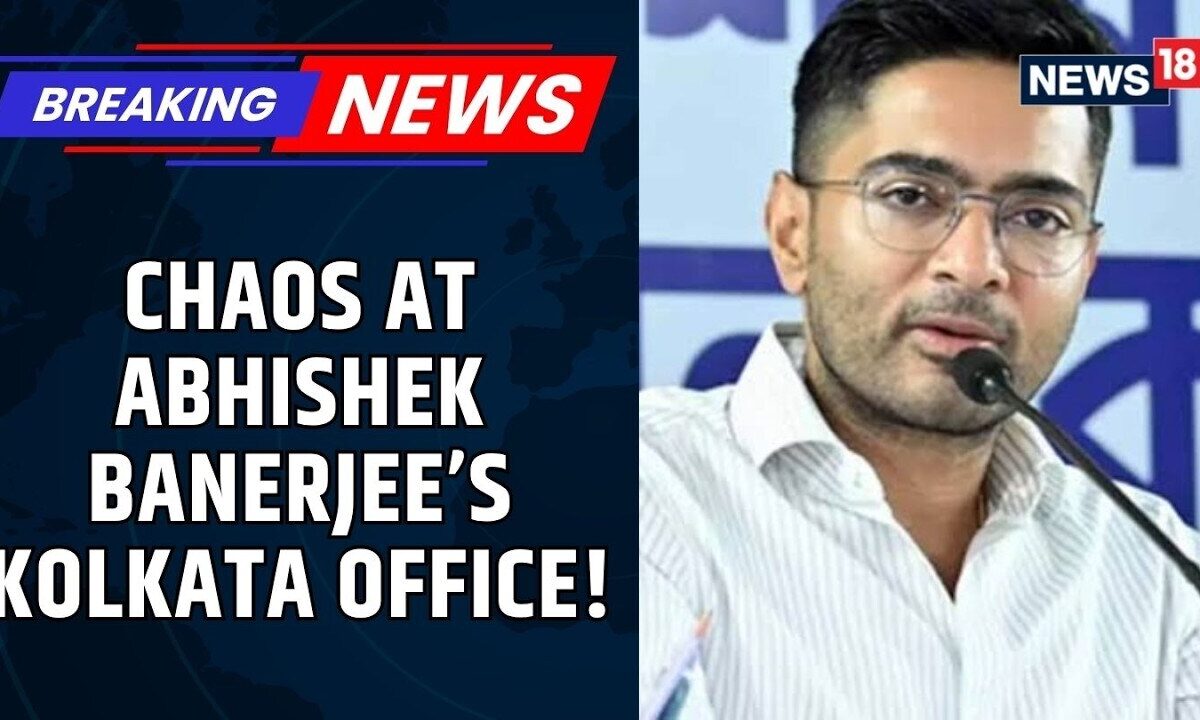 Billboard Removal Triggers Chaos at Abhishek Banerjee’s Office in Kolkata | BJP | TMC | News18