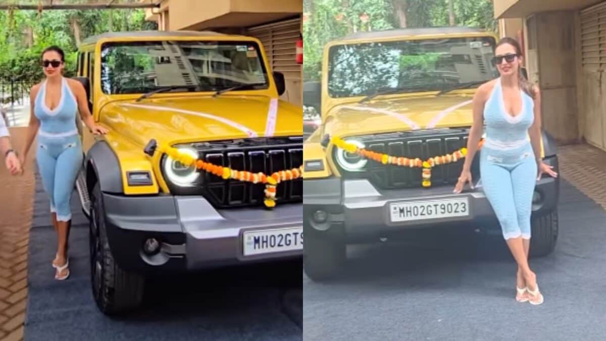 Malaika Arora Brings Home New Mahindra Thar Roxx Worth Rs 28 Lakh, Performs Puja