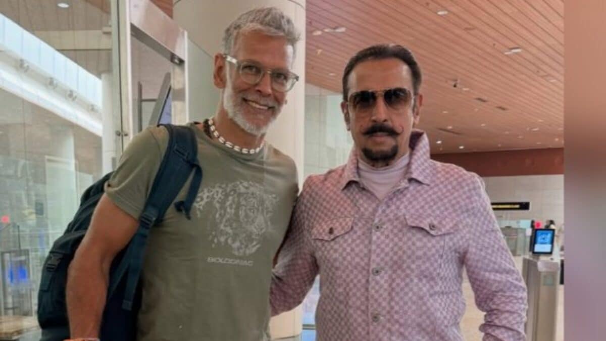 Milind Soman Reunites With Gulshan Grover At Airport, Shares Fun Selfie: 'We Meet Agaiounn'