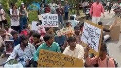 A Bengaluru University student's death triggered protests to regulate traffic more efficiently. (Image source: CNN-News18)