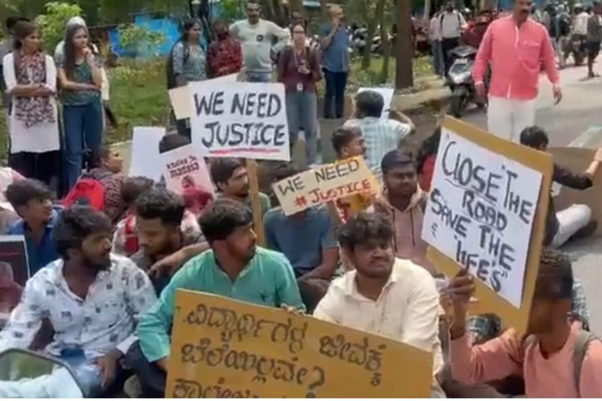Bengaluru University Student's Death In Road Accident Inside Campus Triggers Protests