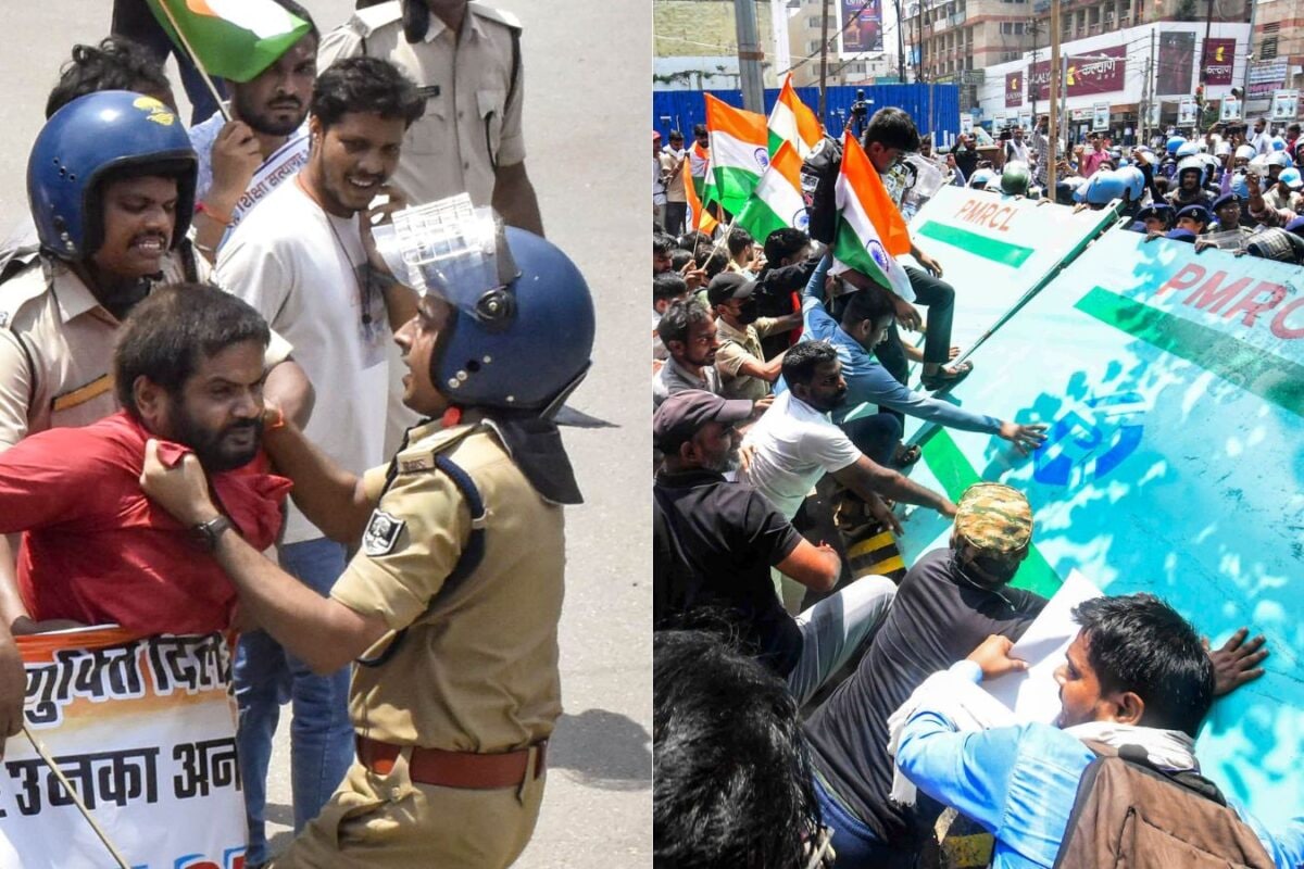 Stone-pelting, Lathi-charge, Water Cannons Mark Students' Protest In Patna. Why Are They Protesting?