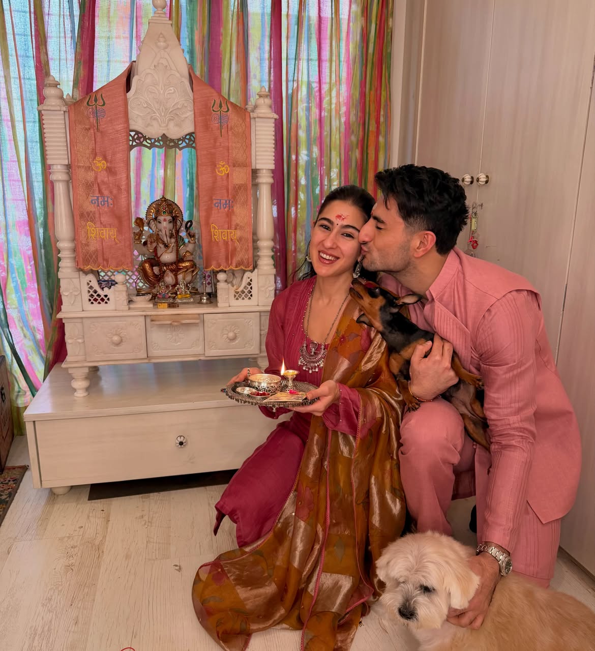 Sara Ali Khan and Ibrahim Ali Khan: Sara Ali Khan and Ibrahim Ali Khan also joined in the Raksha Bandhan festivities. The sibling duo celebrated the special occasion together, adding heartwarming moment to the festive celebrations. (Image: Instagram)