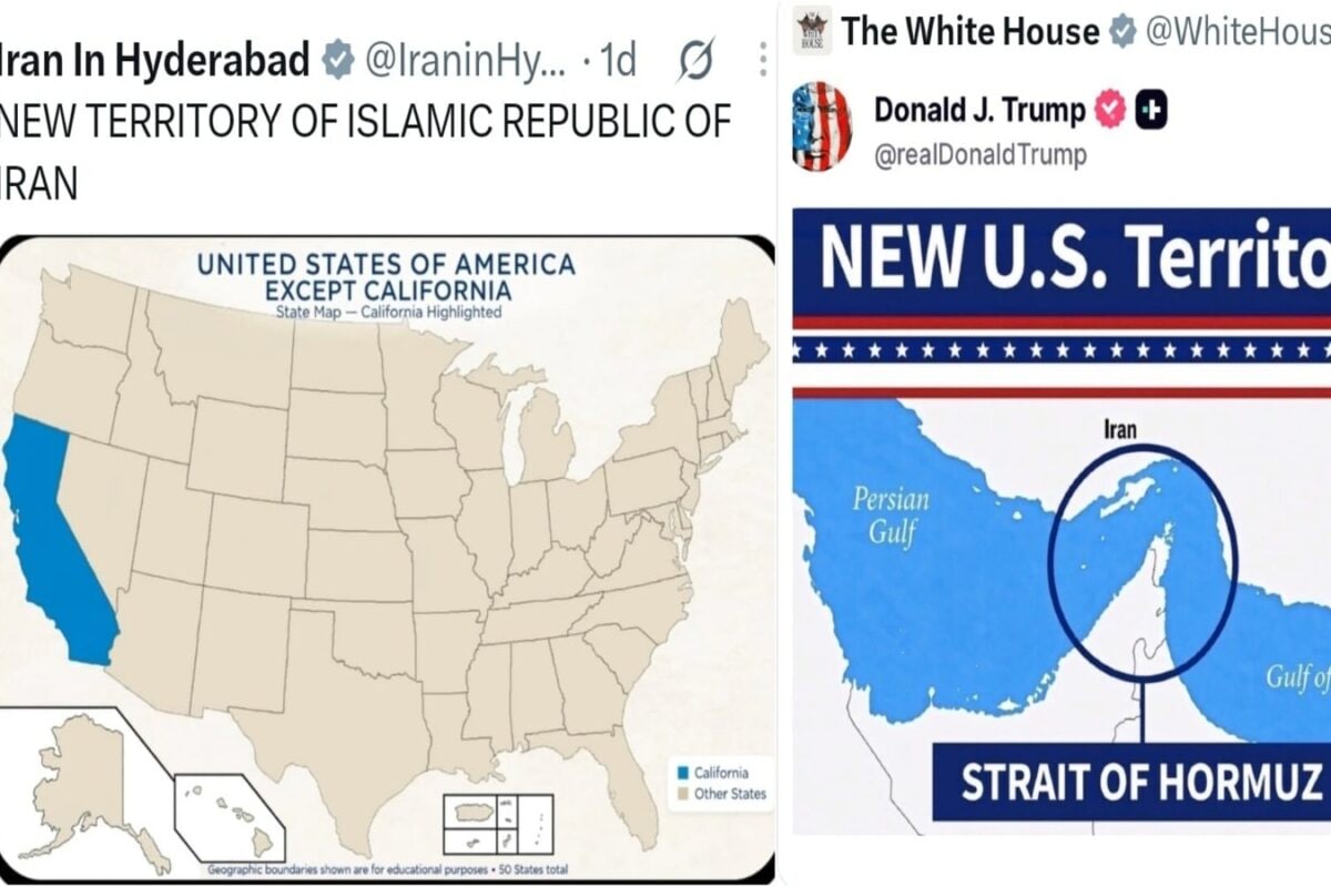 'California New Territory Of Iran': Tehran Escalates Map War With US After Trump's Hormuz Claim