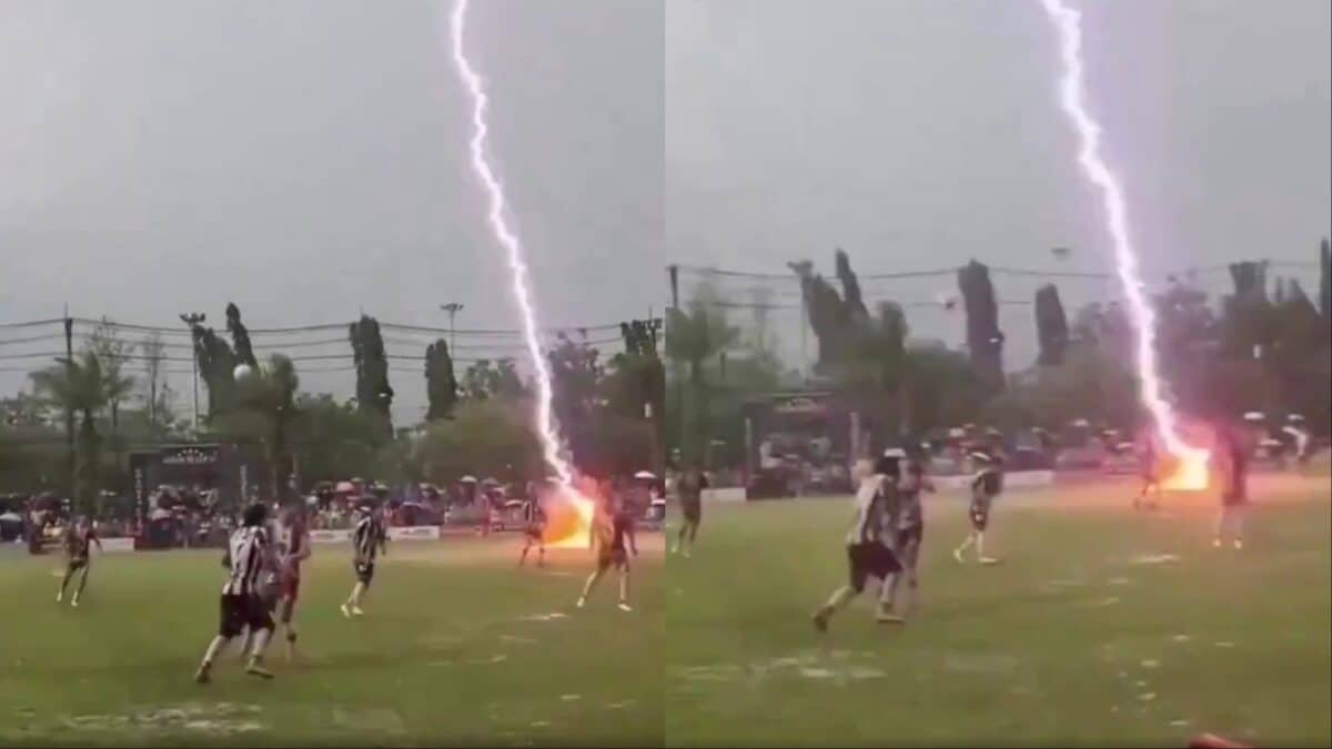 24-Year-Old Thailand Footballer Killed By Lightning Strike During Match, Video Goes Viral
