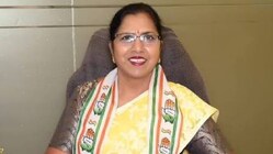 Karnataka MLC Gayathri Shantegowda, who was dropped from the DK Shivakumar cabinet before the swearing-in ceremony.