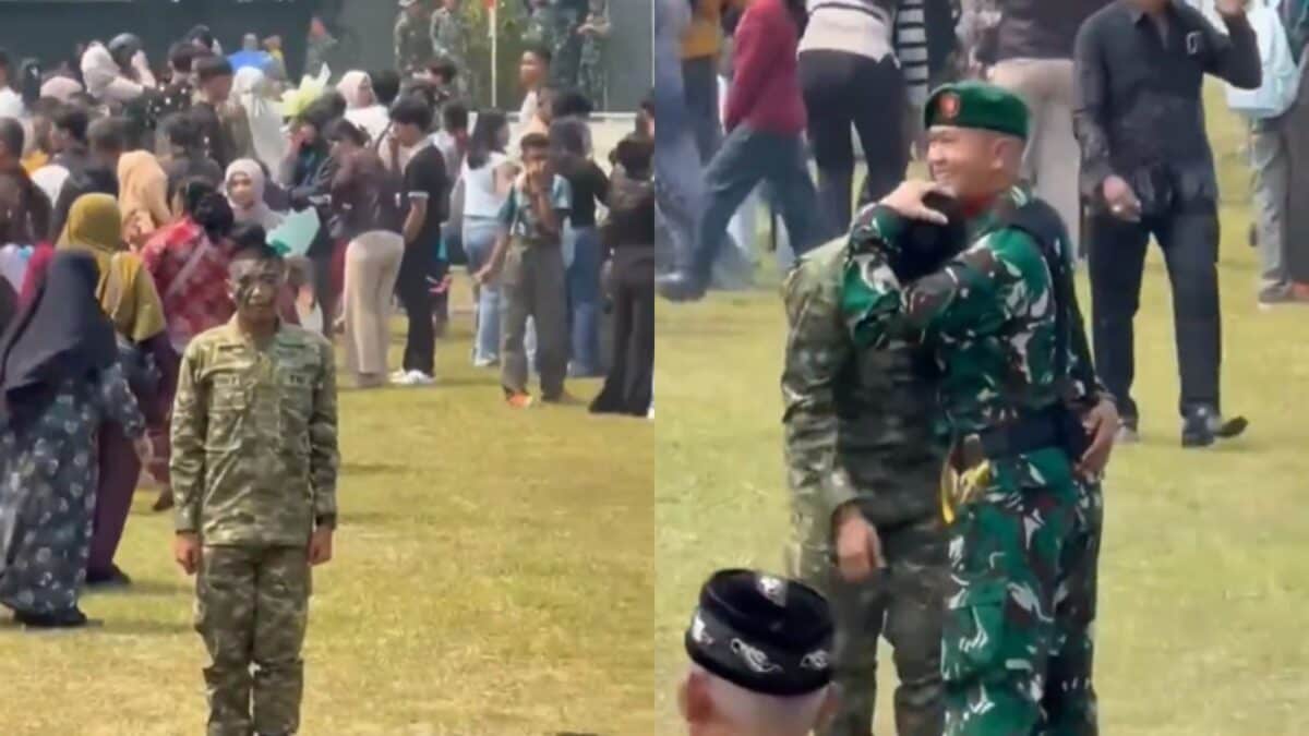 Video Of The Day: Lonely Soldier Breaks Down As Commander Gives Him A Hug During Graduation, Melts Hearts Online