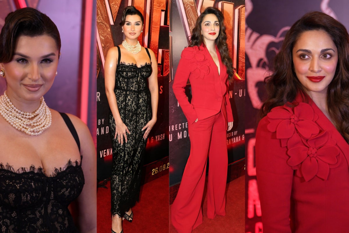 Tara Sutaria Brings Lace Drama, Kiara Advani Goes Power Dressing In Red At Toxic Album Launch