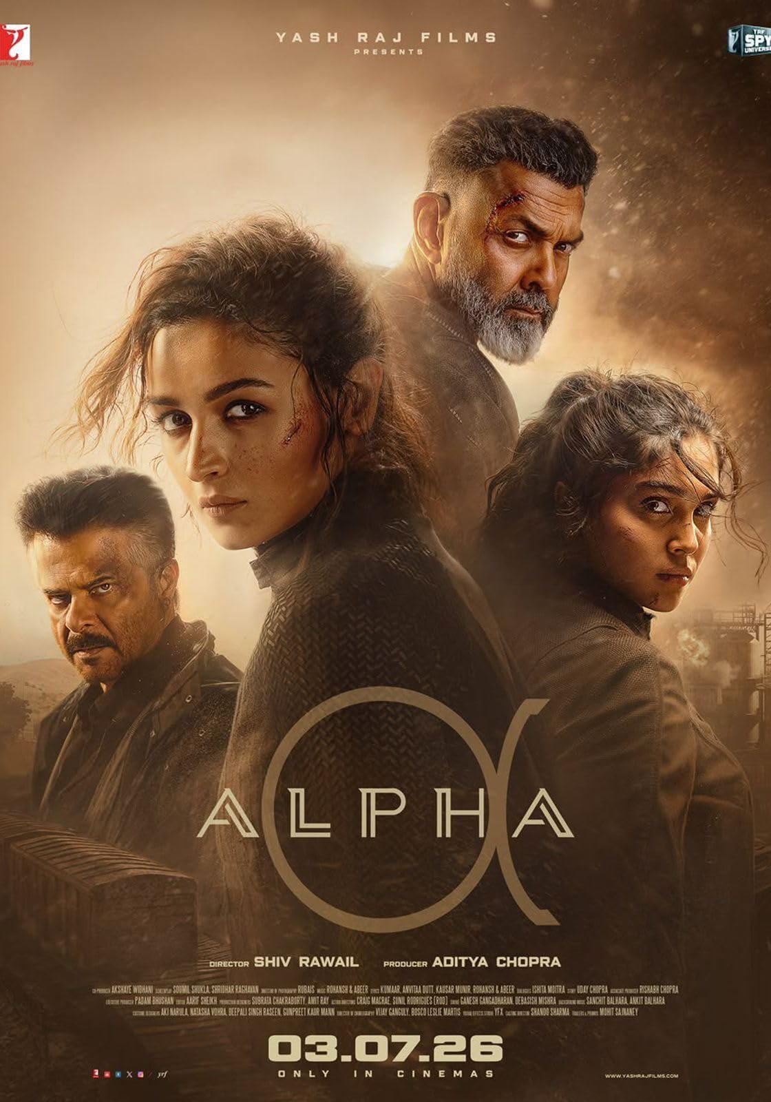 Alia Bhatt and Sharvari's Alpha is all set to make its digital debut after its theatrical run. The action thriller, which is part of the YRF Spy Universe, marks the franchise's first female-led film, with the two actors playing central roles. Directed by Shiv Rawail, the film also stars Bobby Deol and Anil Kapoor in important roles. (Image: IMDb)