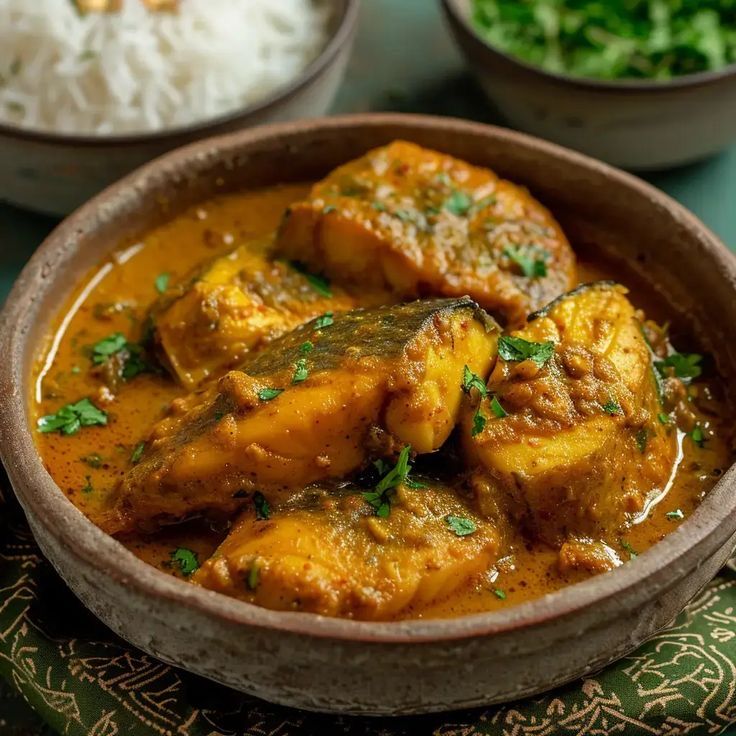 Machher Jhol – West BengalFor seafood lovers, Machher Jhol is a classic Bengali fish curry. Fish is cooked in a light, flavourful gravy with spices and vegetables, and it is traditionally enjoyed with steamed rice.