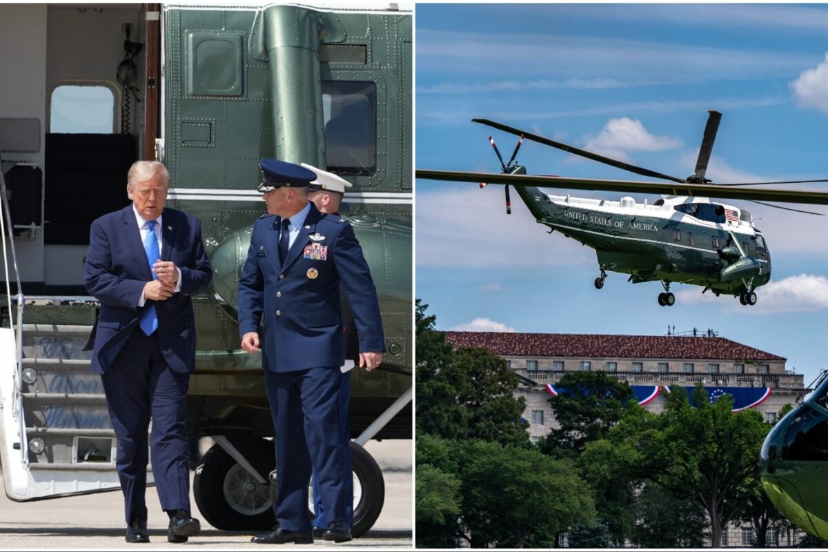 Trump's Marine One Helicopter Flew Within Less Than A Mile Of Passenger Plane; US Launches Probe