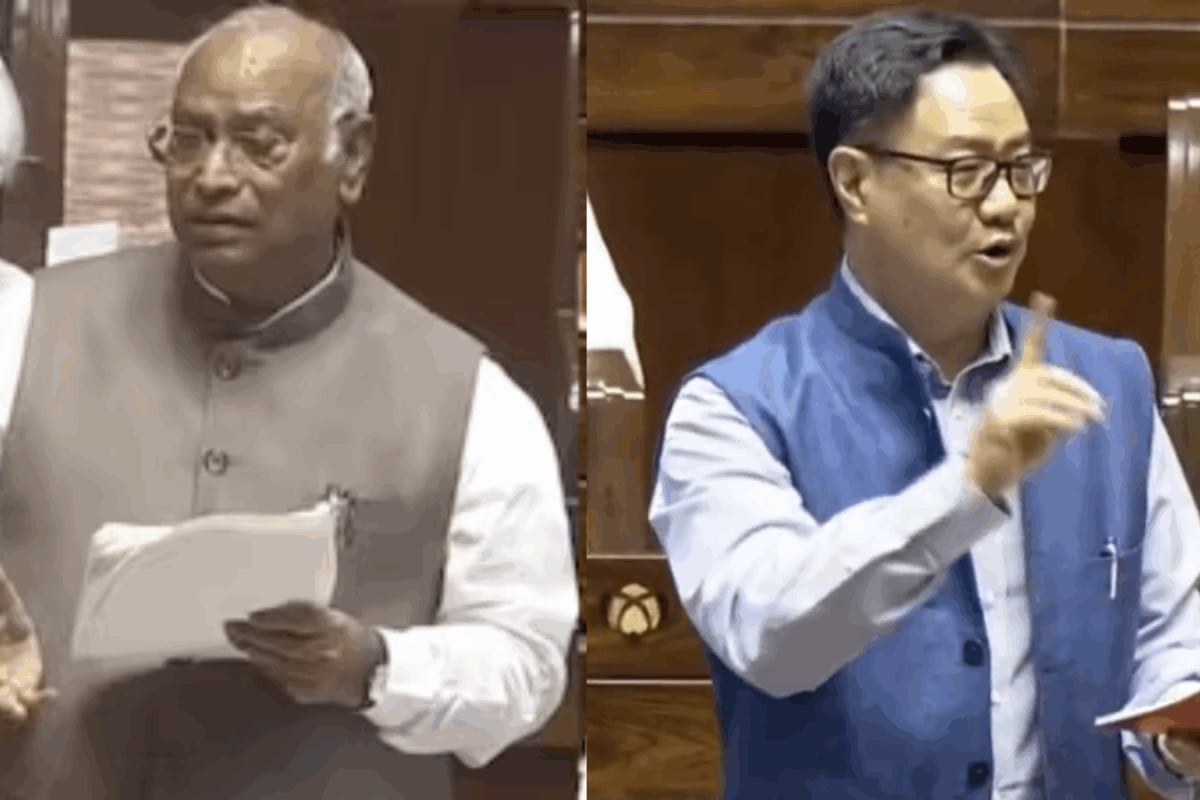 ‘Misusing LoP Post’: Rijiju Vs Kharge In Rajya Sabha Over Demand For Amit Shah's Statement