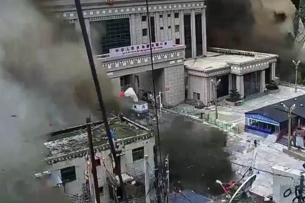 Nepal Flash Flood: Scary CCTV Footage Captures Moment Floodwater Bursts Through China Border Post