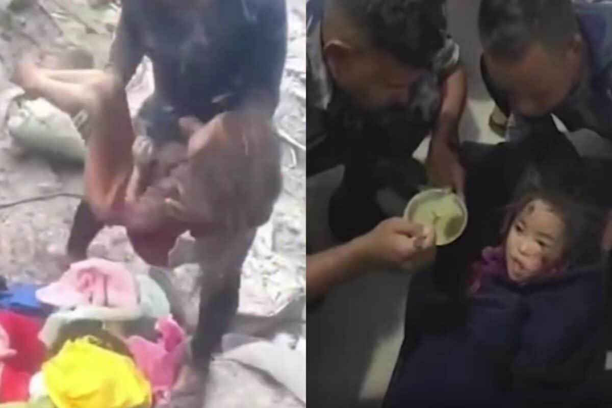 Nepal Flood: Rescuers Thought It Was A Cat, Then Found A 5-Year-Old Girl Alive Under Rubble | Video