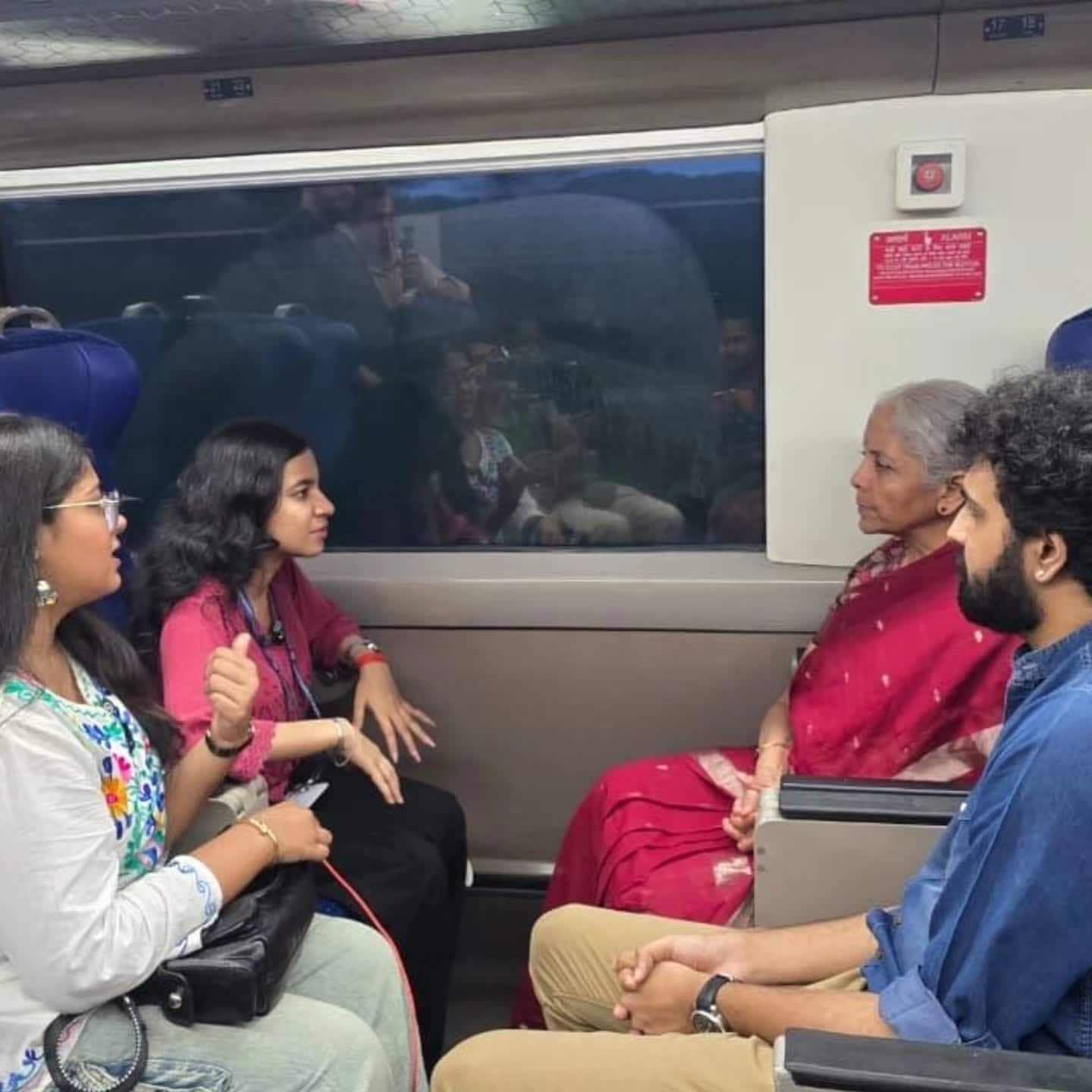 In Pictures: Nirmala Sitharaman’s Vande Bharat Journey To Jaipur