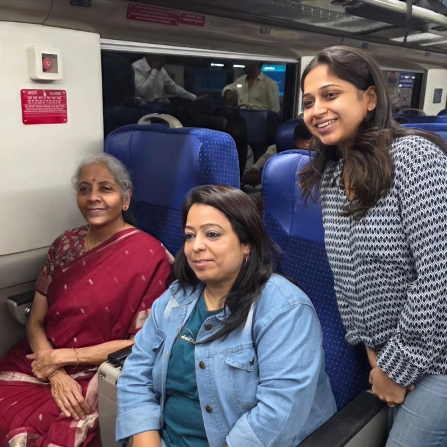 In Pictures: Nirmala Sitharaman’s Vande Bharat Journey To Jaipur