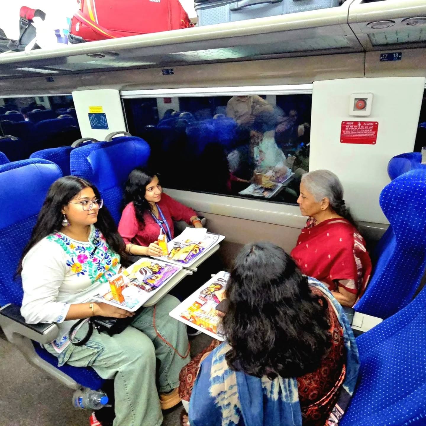 In Pictures: Nirmala Sitharaman’s Vande Bharat Journey To Jaipur