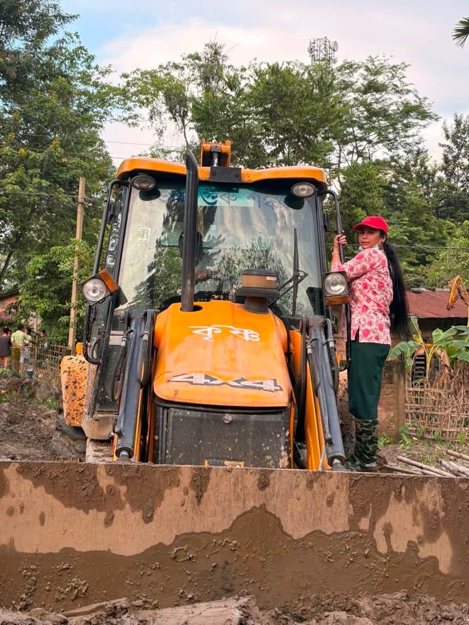 Rebuilding Villages Buried Under Mud: Working in Nepali Khuti, Santak and surrounding areas, Dolly cleared roads, removed thick layers of mud, uncovered buried homes and restored access, helping families return to their damaged properties after the floods. Rebuilding Villages Buried Under Mud: Working in Nepali Khuti, Santak and surrounding areas, Dolly cleared roads, removed thick layers of mud, uncovered buried homes and restored access, helping families return to their damaged properties after the floods.