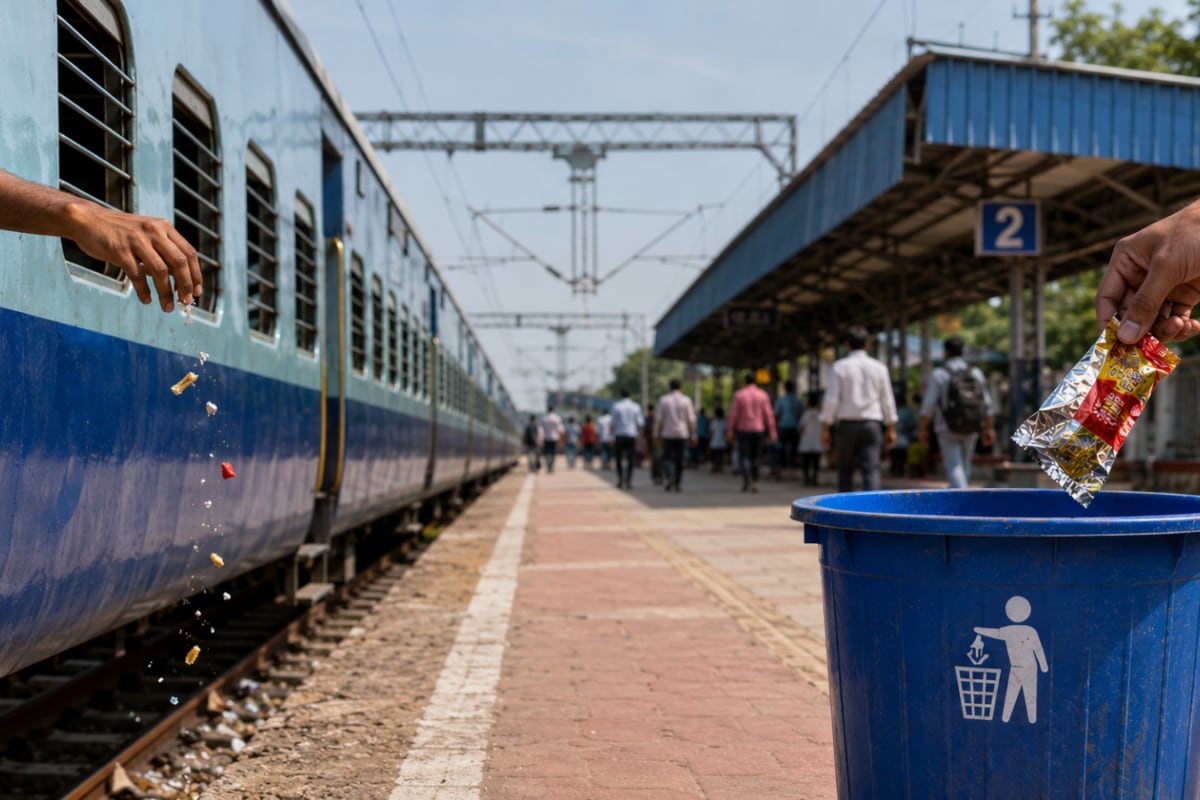 From Spitting To Throwing Wrappers: These Acts Can Now Cost You ₹1,000 On Indian Railways