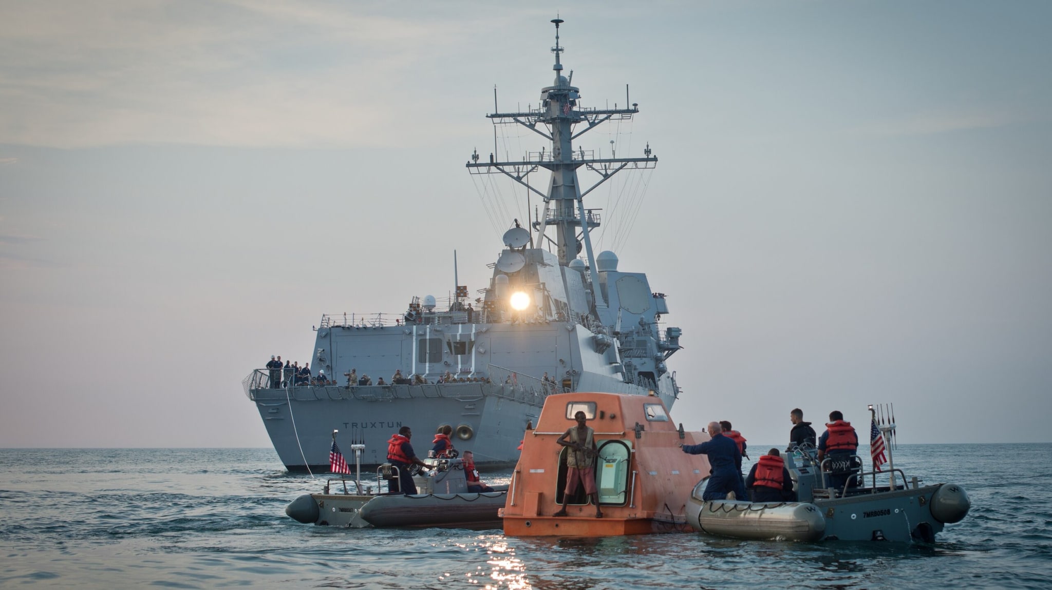 Tom Hanks stars in Paul Greengrass’ Captain Phillips, based on the real-life 2009 hijacking of the Maersk Alabama by Somali pirates. While not a conventional war movie, its story of a vulnerable commercial ship facing an armed maritime threat fits the wider question of security on crucial shipping routes.