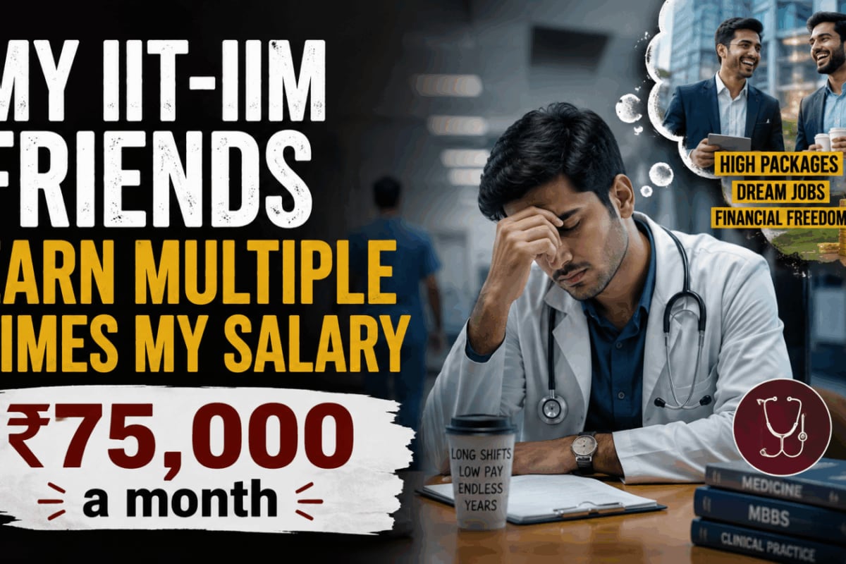 'Is MBBS Worth It?': Indian Doctor Says He Still Earns Under ₹75,000 A Month Six Years After Degree; Compares Pay With IIT-IIM Friends