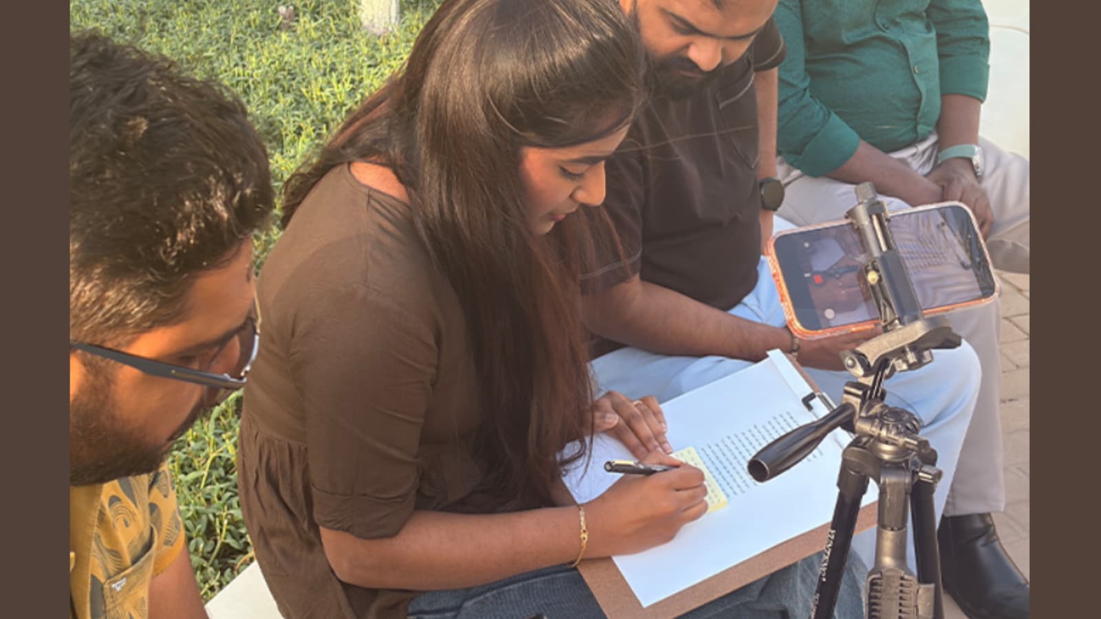 Notes Word Lettering 29-Year-Old Sets Guinness World Record By Writing 150 Words On...