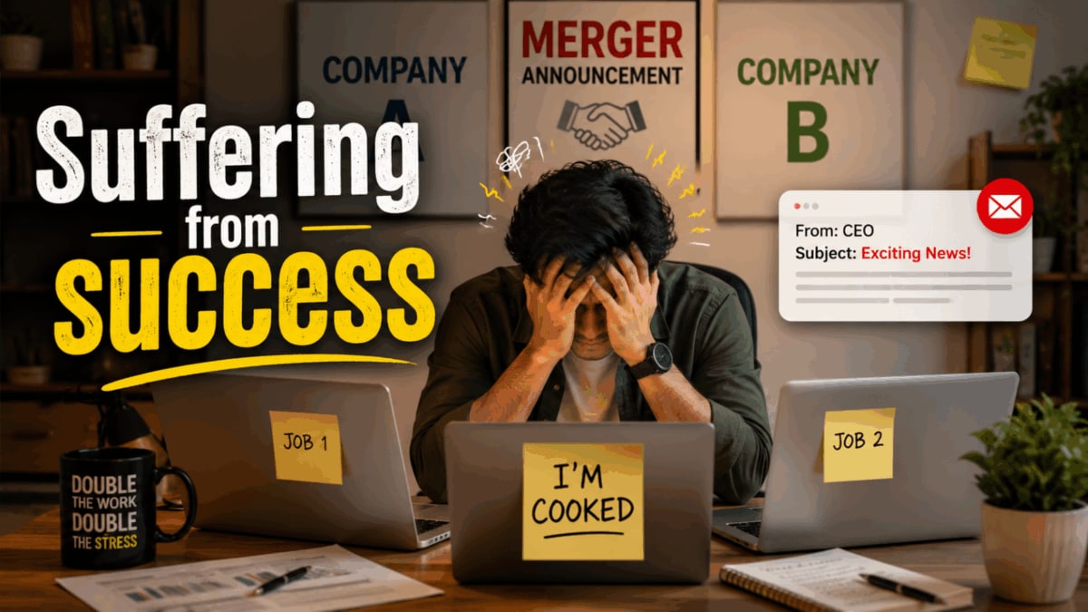 Remote Worker's Nightmare: Both Companies He Works For Are Merging
