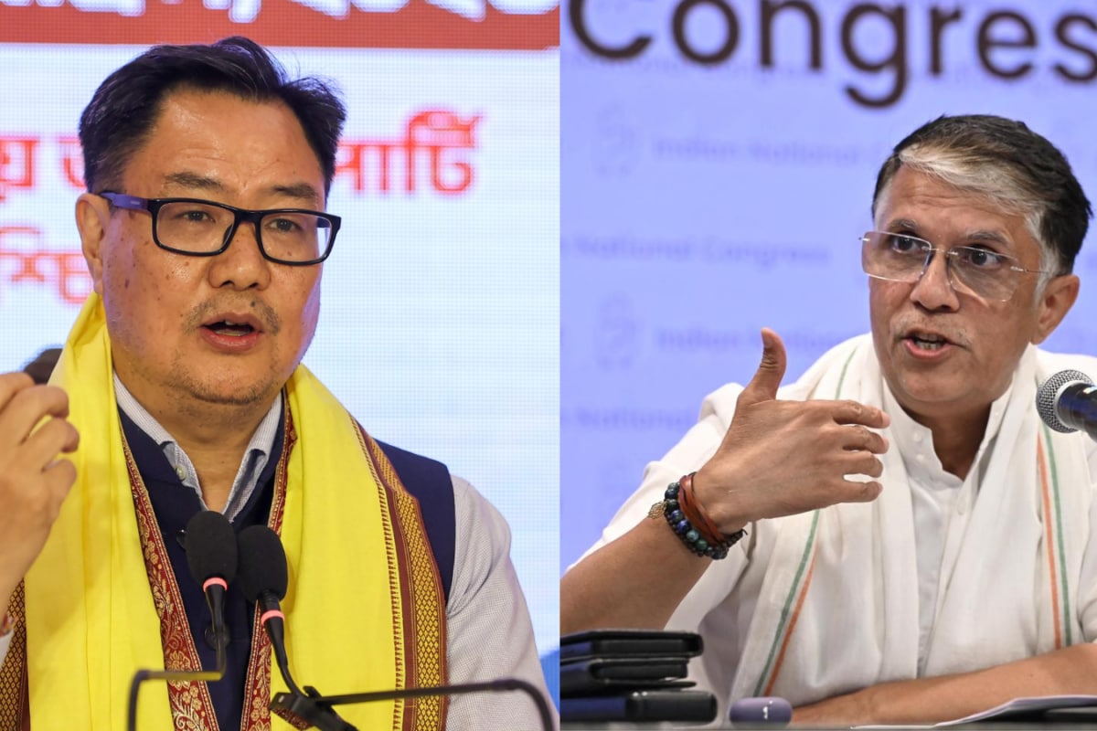 'Do You Swim With Full Suit, Coat'? Kiren Rijiju Fires Back At Pawan Khera's 'Half-Naked' Jibe