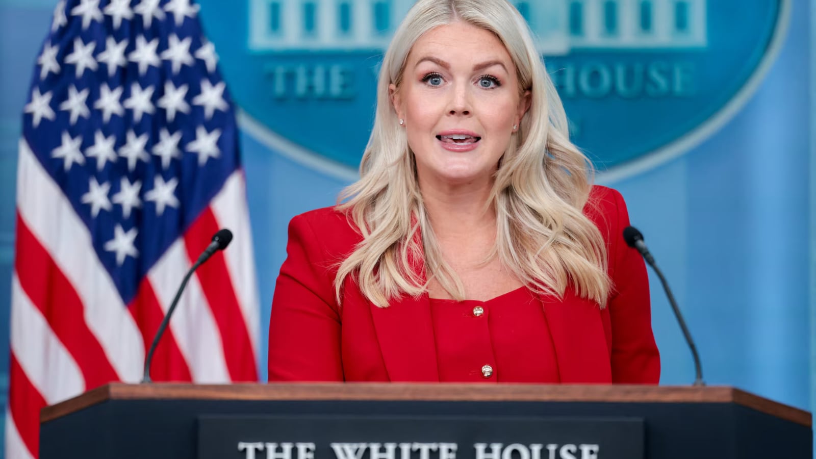At a White House press briefing in June 2025, a journalist asked Karoline Leavitt whether President Trump would support peaceful protests in Washington on the day of the military parade. The question was in reference to Trump's warning to potential protesters ahead of the upcoming parade in the capital. Responding to this, Leavitt said: "Of course the President supports peaceful protests. What a stupid question.” (Image credit: Reuters) At a White House press briefing in June 2025, a journalist asked Karoline Leavitt whether President Trump would support peaceful protests in Washington on the day of the military parade. The question was in reference to Trump's warning to potential protesters ahead of the upcoming parade in the capital. Responding to this, Leavitt said: "Of course the President supports peaceful protests. What a stupid question.” (Image credit: Reuters)