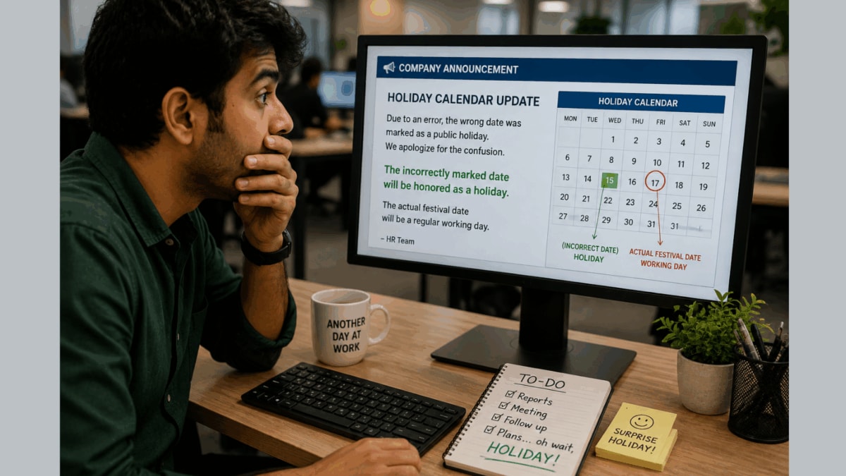 HR Marks Wrong Holiday, Company Honours It Anyway; Reddit Users Disagree