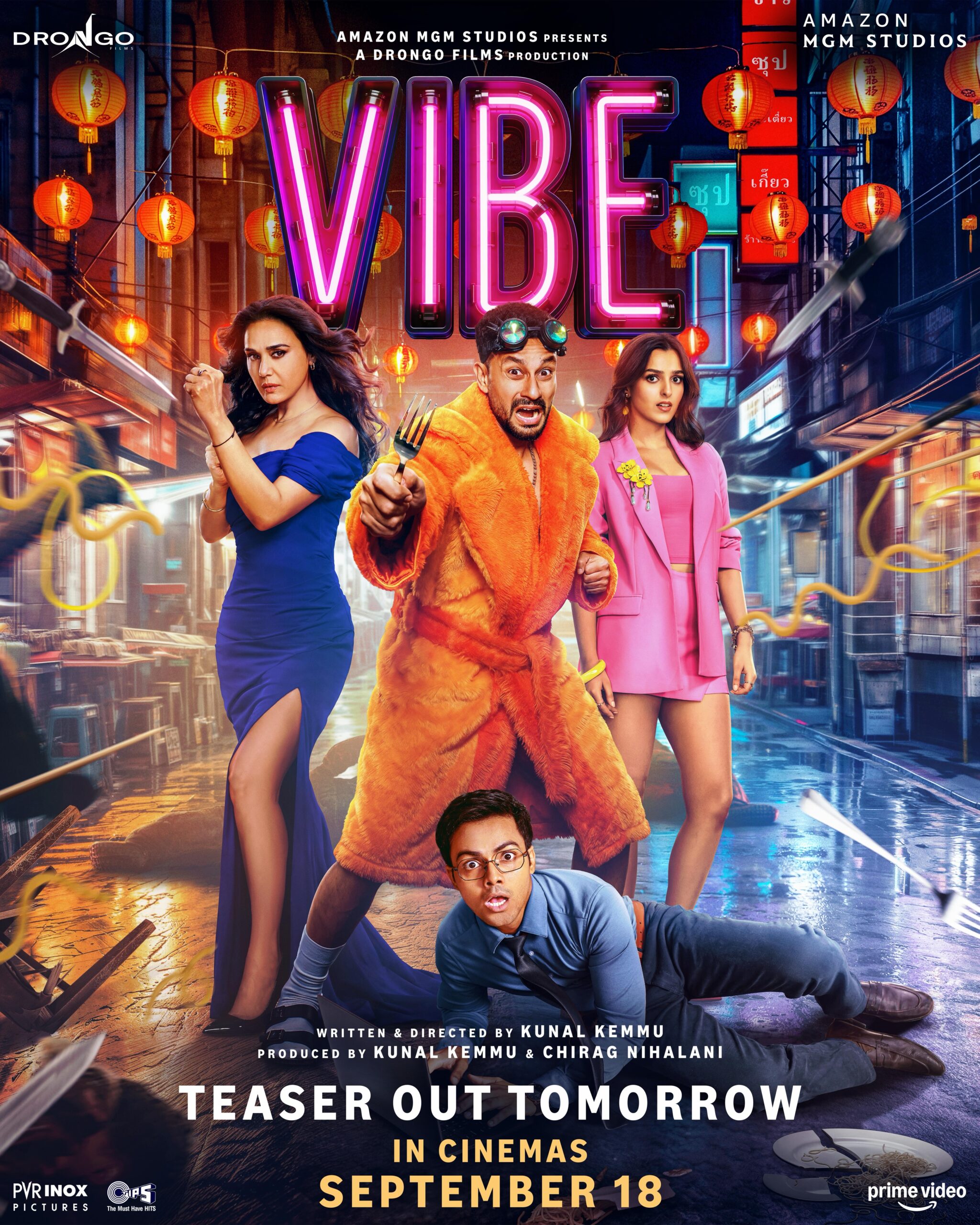 Vibe: AN action-comedy film set to hit theatres worldwide on September 18, 2026. Written and directed by Kunal Kemmu, the film marks his second directorial venture after Madgaon Express and features Kunal Kemmu himself, along with Preity Zinta, Sparsh Shrivastava, and Vanshika Dhir in lead roles. 