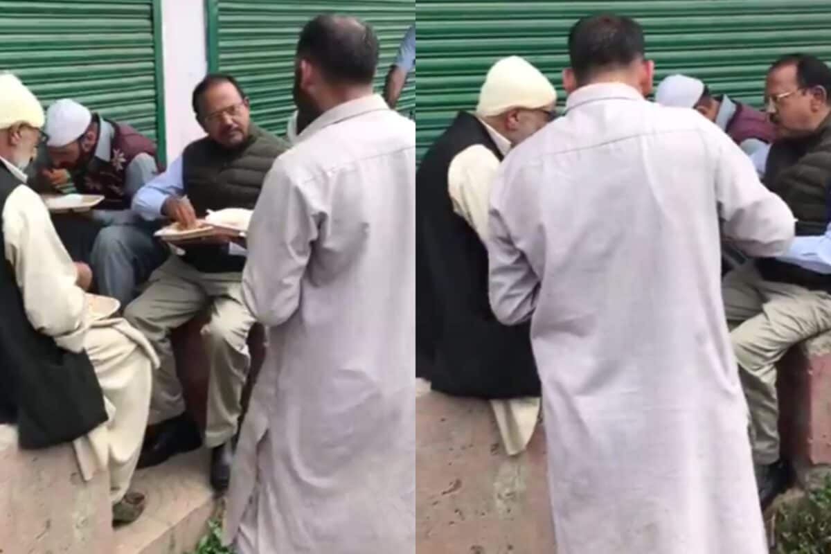 Article 370 Abrogation Anniversary: NSA Doval Walks Through J&K Streets, Shares Meal With Locals | Watch