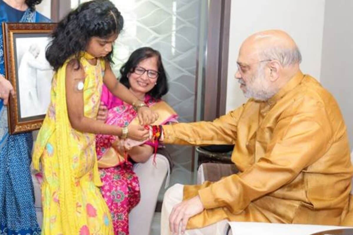 Amit Shah Celebrates Raksha Bandhan With Type-1 Diabetes-Affected Children: 'Free Insulin For Life'