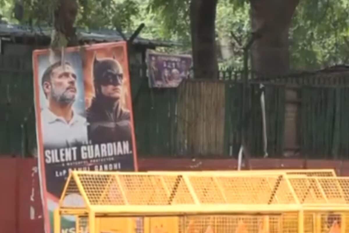 ‘Real Life Batman’: Posters Featuring Rahul Gandhi Surface Outside Congress Offices | Video