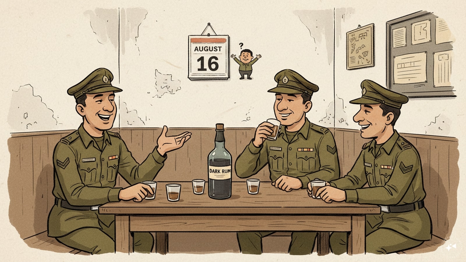 Rum’s Indian story also runs through the armed forces, where rum became more than a drink — it became part of the culture of the canteen. (AI photo)