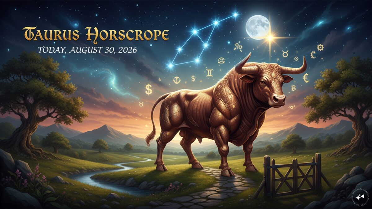 Taurus Horoscope Today, August 30, 2026