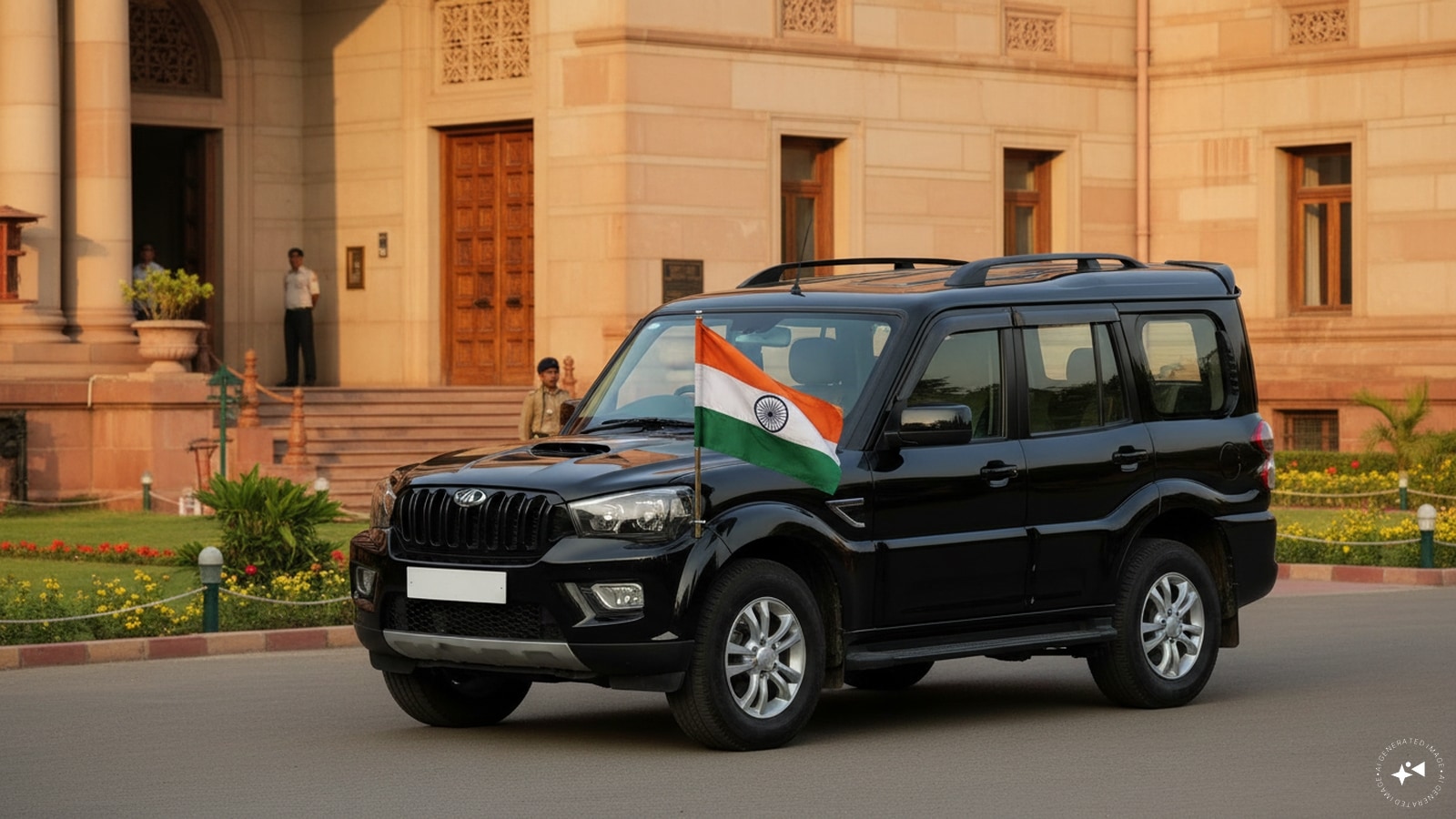 Who Can Fly The National Flag On Vehicles?: The National Flag may be flown on vehicles only by dignitaries specified in the Flag Code, including the President, Vice-President, Prime Minister and Governors, among others. (AI photo)