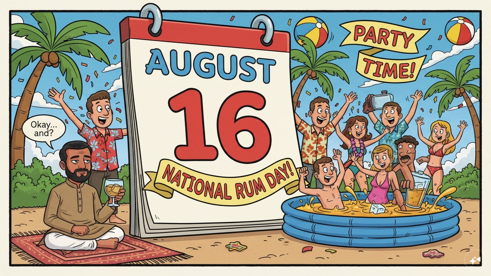August 16 is National Rum Day. It is primarily observed in the US - India, meanwhile, is still waiting for someone to explain why rum needs a special day. (AI photo)