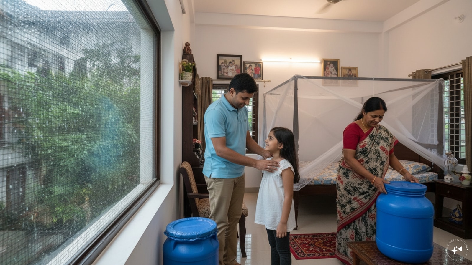 You cannot control every factor that attracts mosquitoes, but you can reduce exposure. Use repellent as directed, cover exposed skin, use screens or nets, and remove standing water around your home. (AI Photo) You cannot control every factor that attracts mosquitoes, but you can reduce exposure. Use repellent as directed, cover exposed skin, use screens or nets, and remove standing water around your home. (AI Photo)