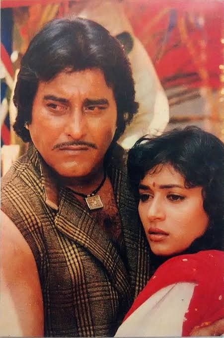 At that time, Madhuri was half his age and was very reluctant and had expressed her discomfort to director Feroz Khan. There were several legal notices against the controversial scene, but the filmmaker was adamant about keeping it.