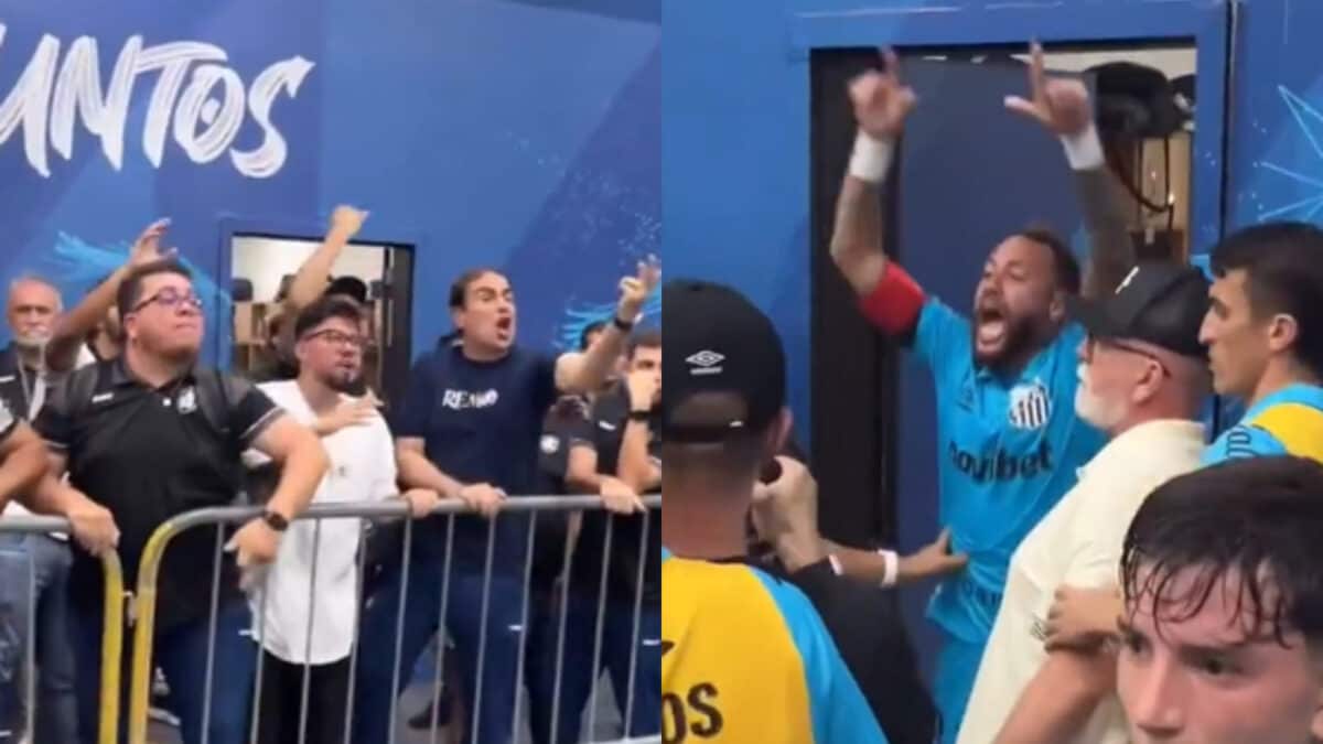 Ugly Scenes As Neymar Fights With Fans After Santos Victory In Copa do Brasil | Watch