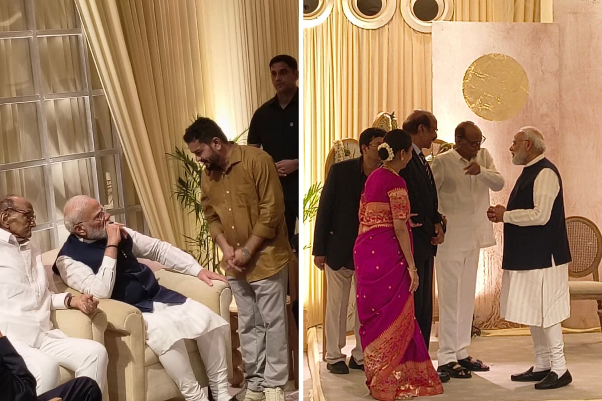 PM Modi, Sharad Pawar Share Frame At Supriya Sule's Daughter's Wedding Reception Amid Delimitation Debate
