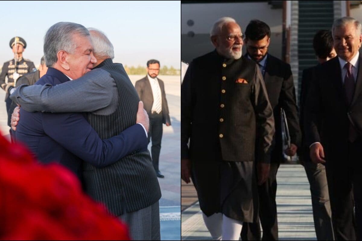PM Modi Arrives In Uzbekistan For 2-Day Trip, Receives Warm Welcome From President Mirziyoyev | Video