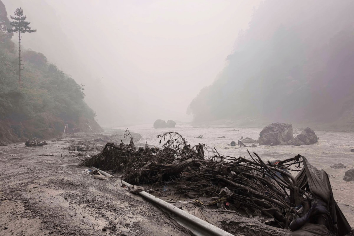 Floods Ravage Tibet's Gyirong Port, China Sets Up Shelters As Search Continues For Hundreds Missing