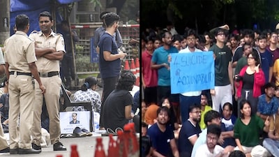 The death sparked protests on the IIT Bombay campus, with students seeking an inquiry into the circumstances surrounding the incident. (Image: ANI/PTI)