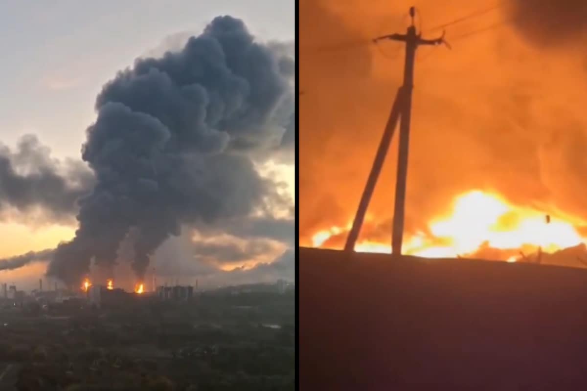 Ukraine’s Drone Barrage Lights Up Moscow Skyline, Triggers Evacuations As Blasts Rock City | Videos