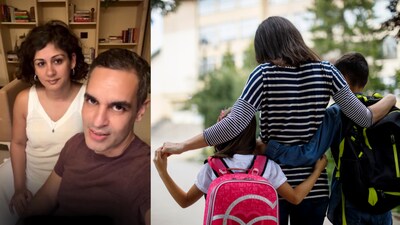 In a recent Instagram video, entrepreneur and content creator Ankur Warikoo sat down with his wife and calmly shared the three parenting principles they follow with their 15-year-old and 9-year-old children. (Image: Instagram/@Ankur Warikoo/Canva)