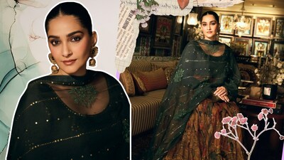 Sonam Kapoor slips into an exquisite Gaurang Shah creation, bringing Kalamkari, old-world artistry and her unmistakable fashion-girl flair to the frame.