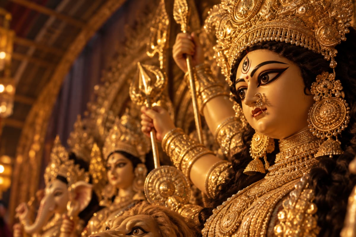 A Golden Durga Puja: Siliguri’s Goddess And Her Family To Be Adorned In 100 Kg Of Gold Worth ₹140 Crore