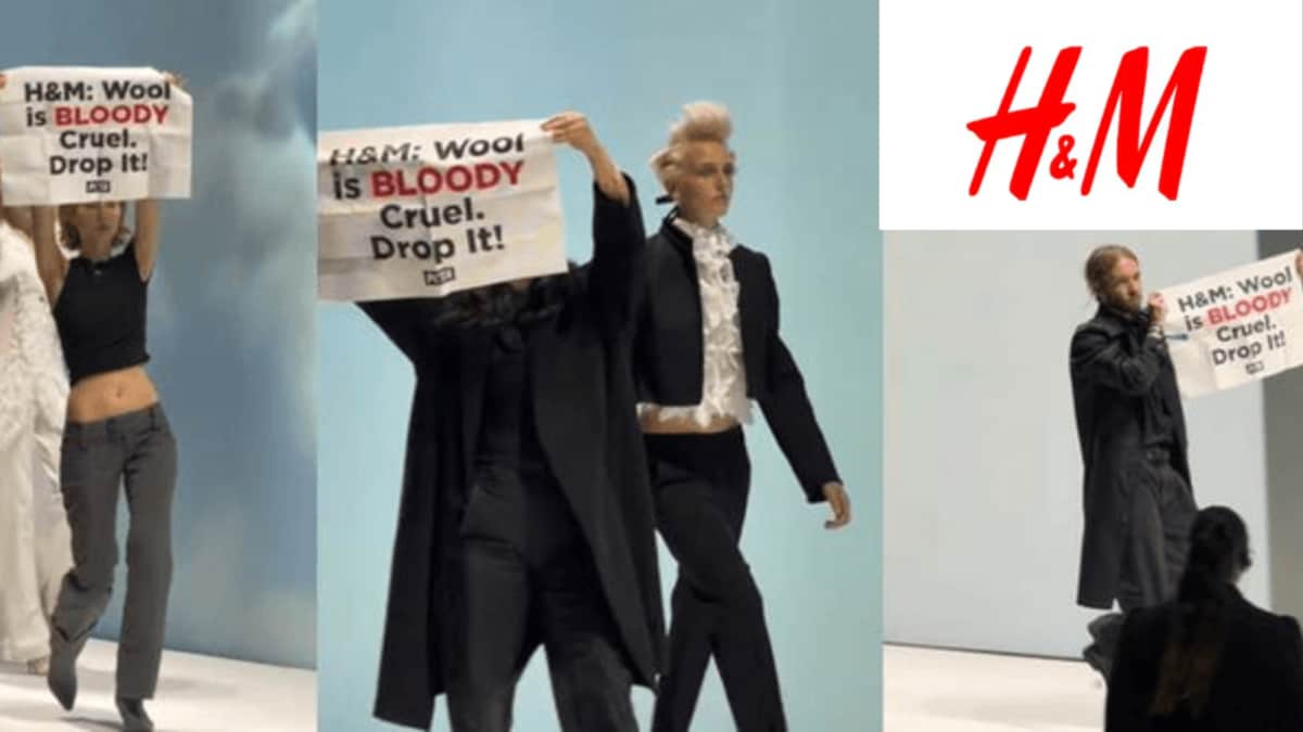 PETA Protesters Interrupt H&M’s AI-Powered London Fashion Week Show
